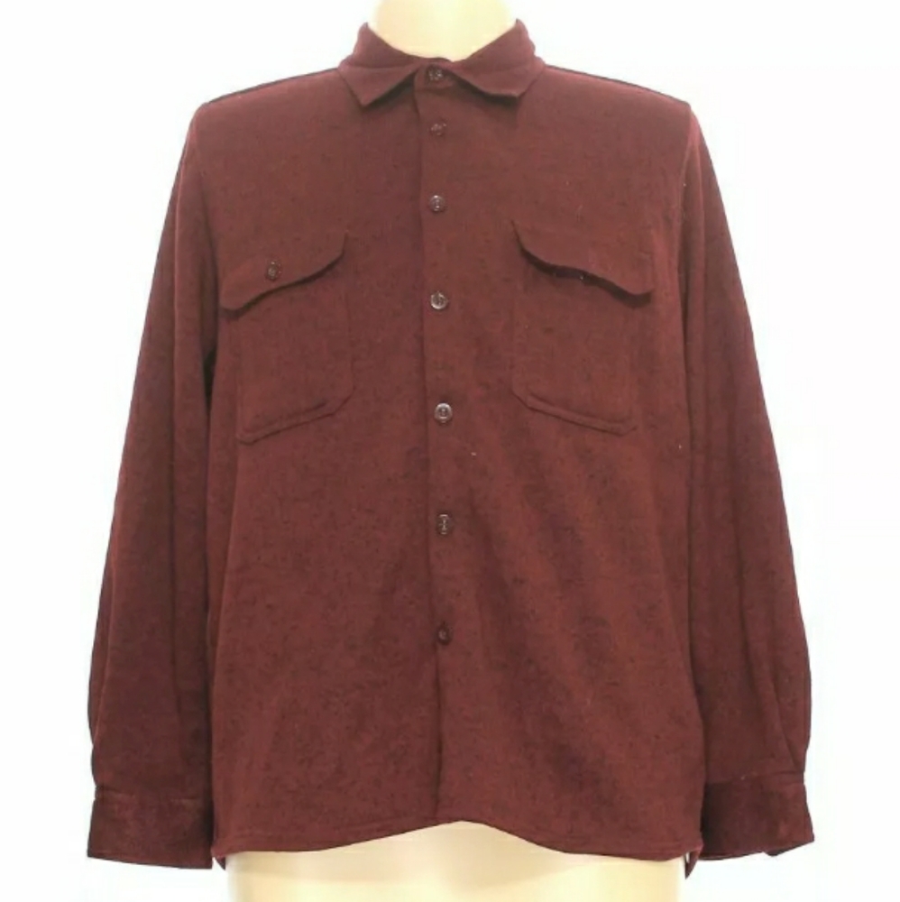 Men's Faded Glory Knit Button Down Long Sleeve